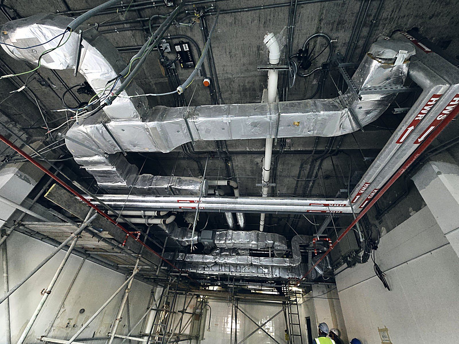HVAC ductwork installed by UEC